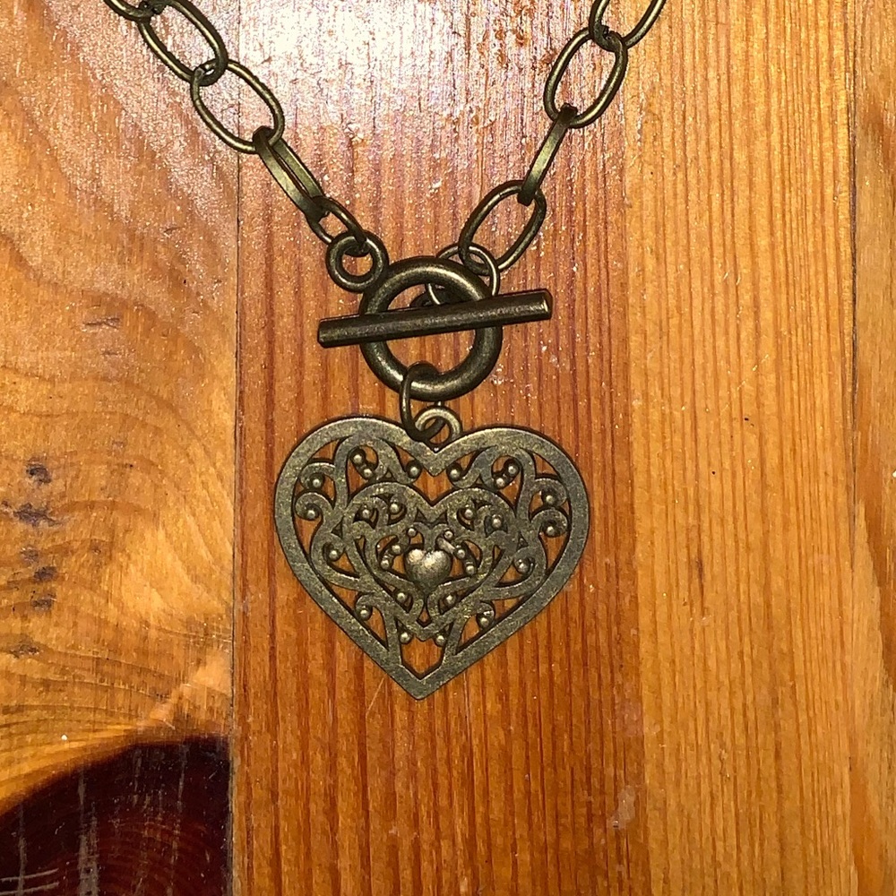 Brass lock and key Necklace Set